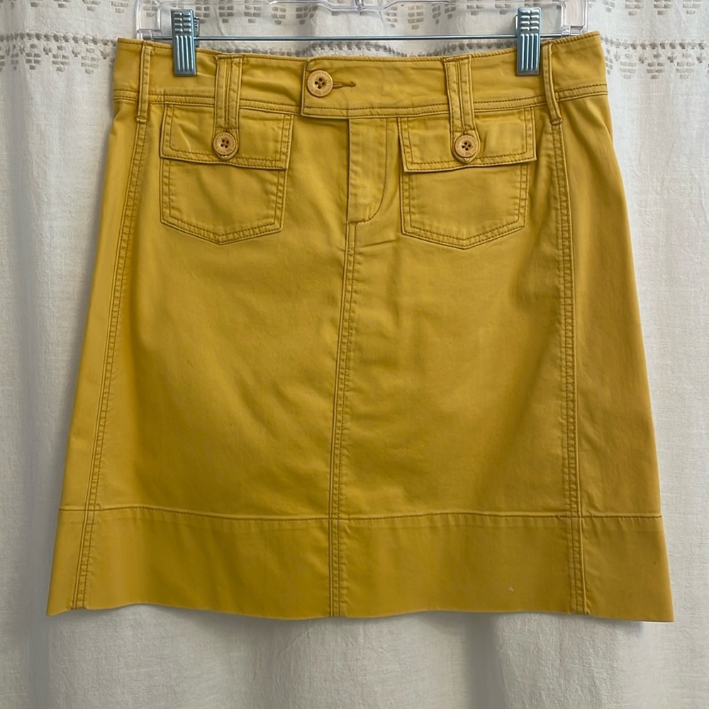 Paper Boy 18” Cotton Skirt - Size 2 - Mustard yellow